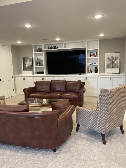 Basement on sale entertainment center